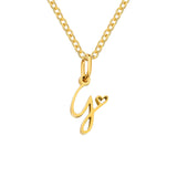 Love Initial Gold Necklace