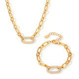 Luxe Chunky Gold Chain Jewelry Set