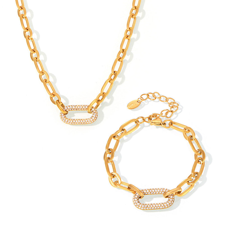 Luxe Chunky Gold Chain Jewelry Set