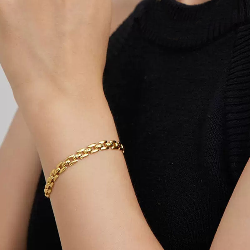 Chrono Chain Gold Bracelet