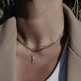 Sleek Link Curb Chain Gold Necklace