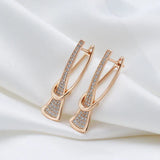 Luminous Layers Crystal Gold Earrings