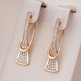 Luminous Layers Crystal Gold Earrings