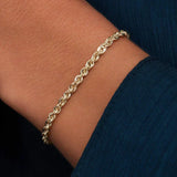 Braided Gold Chain Bracelet