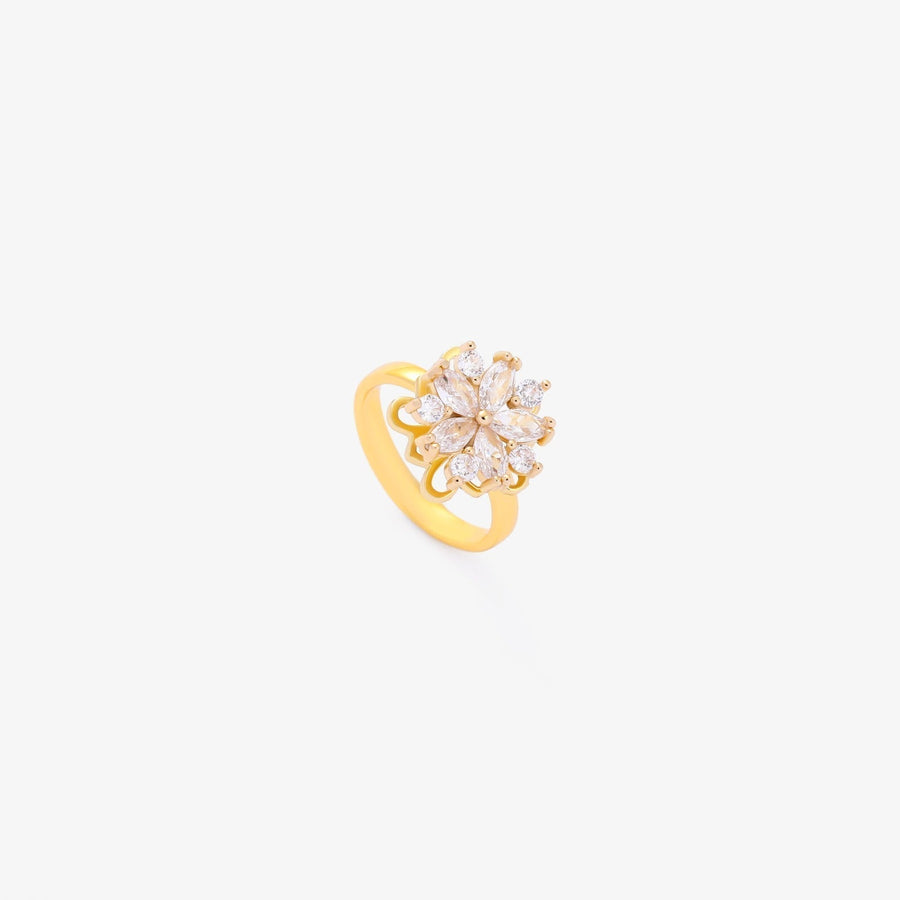 Swivel Accent Gold Ring