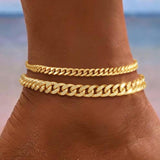 Luxe Cuban Link Gold Anklet