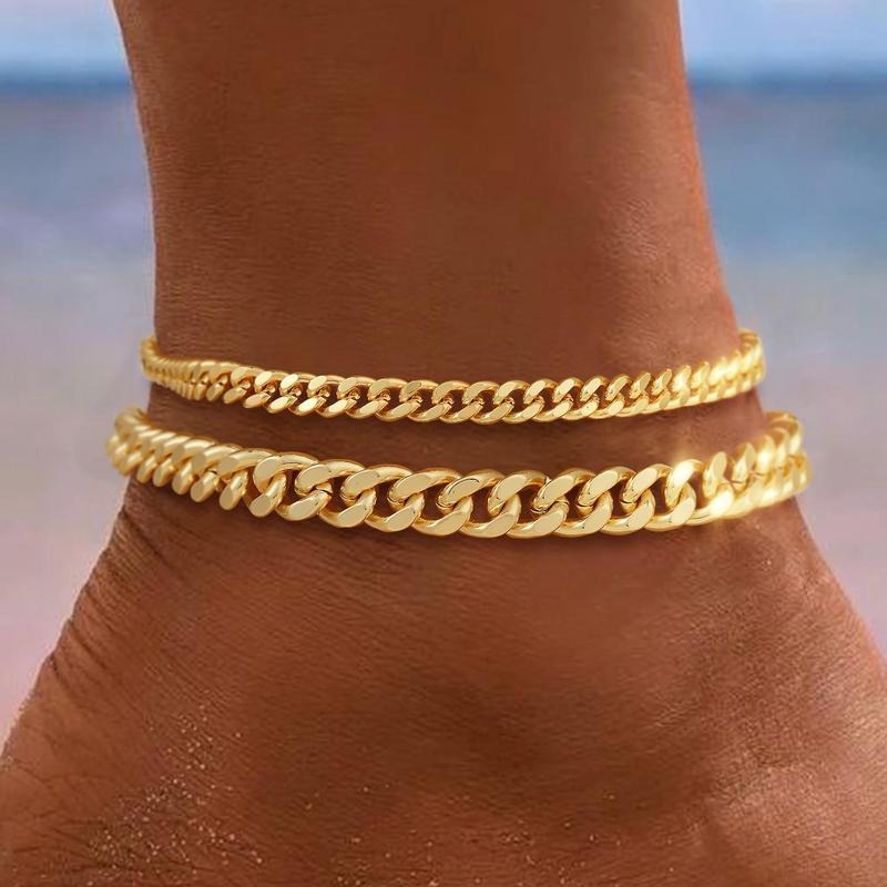 Luxe Cuban Link Gold Anklet