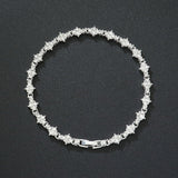 Timeless Cluster Gold Tennis Bracelet