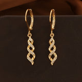 Gleam Twist Ava Gold Earrings
