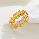 Timeless Pattern Gold Ring