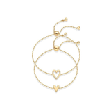 Luminous Heart Gold Bracelets