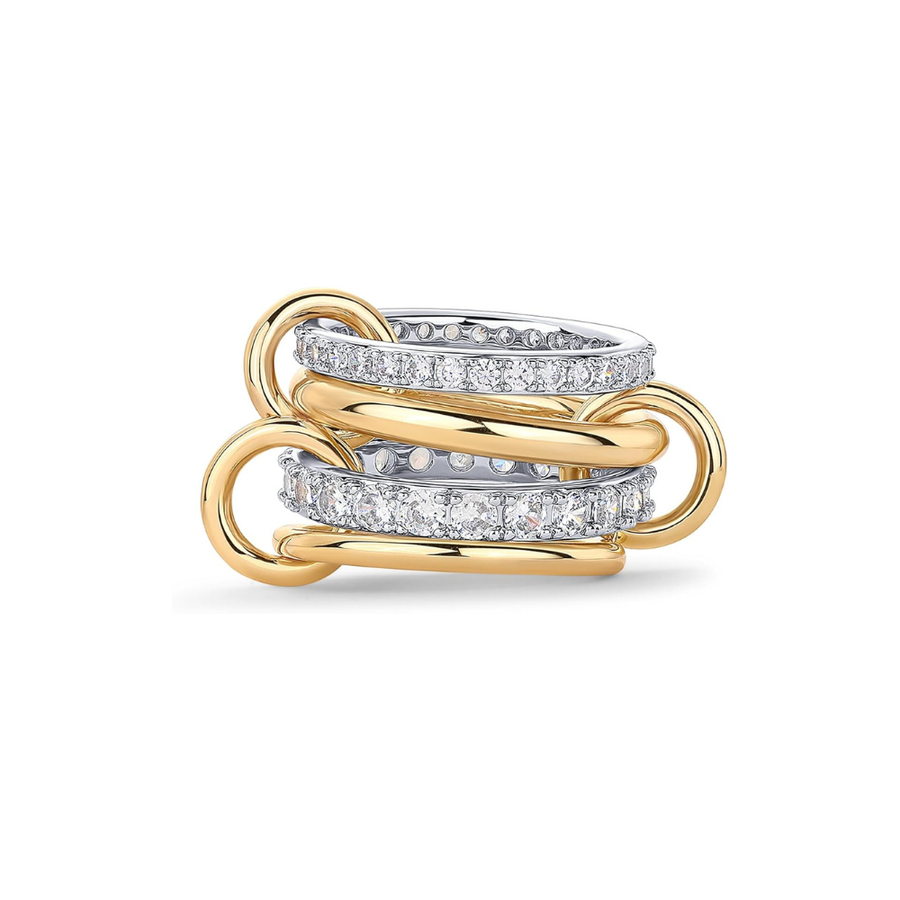 Linked Gold Stack Rings