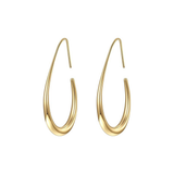 Sunlit Gold Hoop Earrings