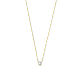 Clara Moissanite Stone Gold Necklace