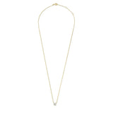 Clara Moissanite Stone Gold Necklace