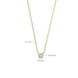 Clara Moissanite Stone Gold Necklace