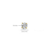 Larmes de Soleil Stone Gold Stud Earrings