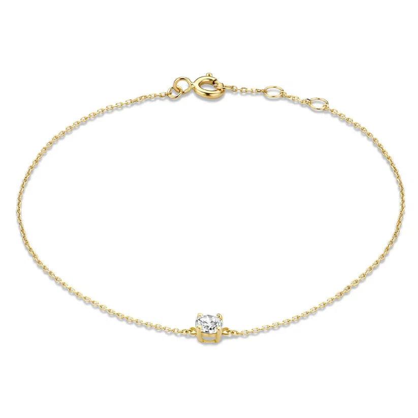 Clara Moissanite Stone Gold Bracelet