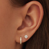 Daria Brillane Stone Gold Earring Set