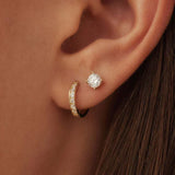 Daria Brillane Stone Gold Earring Set