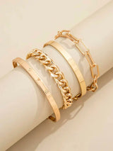 Elian Mercer Gold Bracelet Set