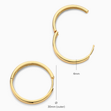 Giana Statement Gold Hoop Earrings