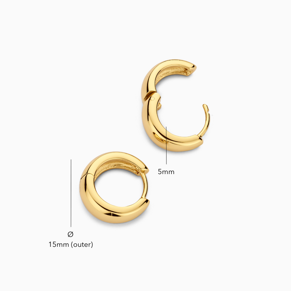 Ruelle Gold Hoop Earrings