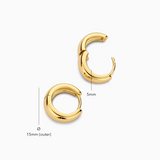 Ruelle Gold Hoop Earrings