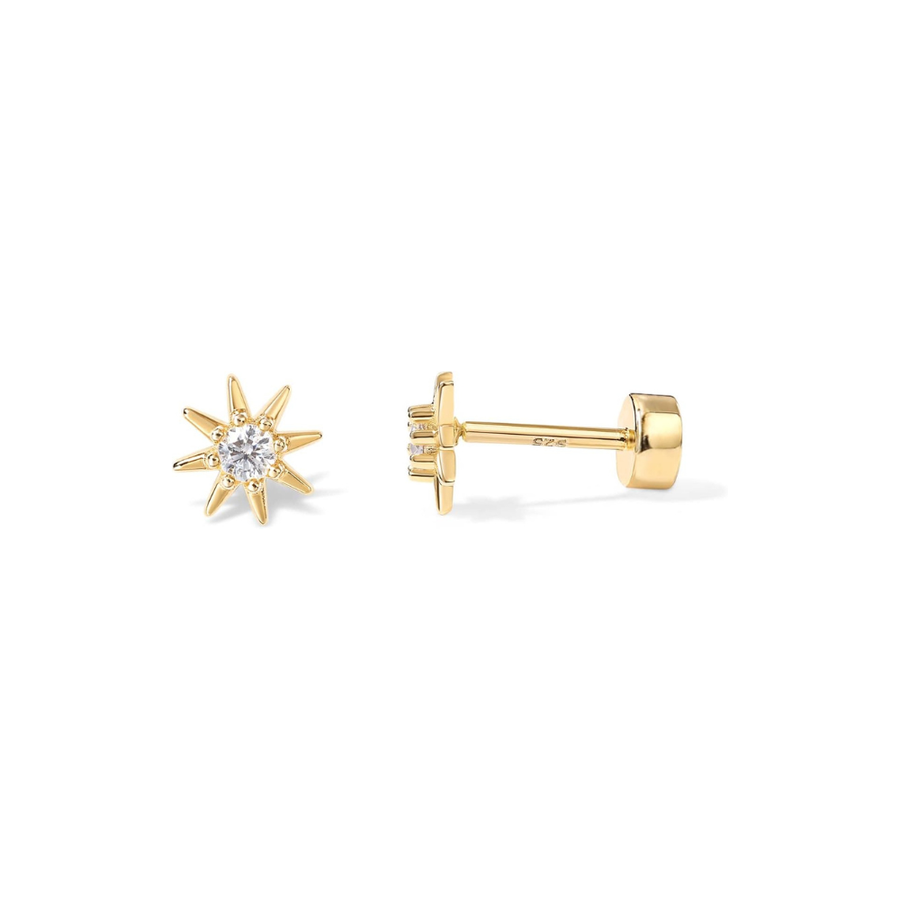 Radiant Sun Gold Earrings