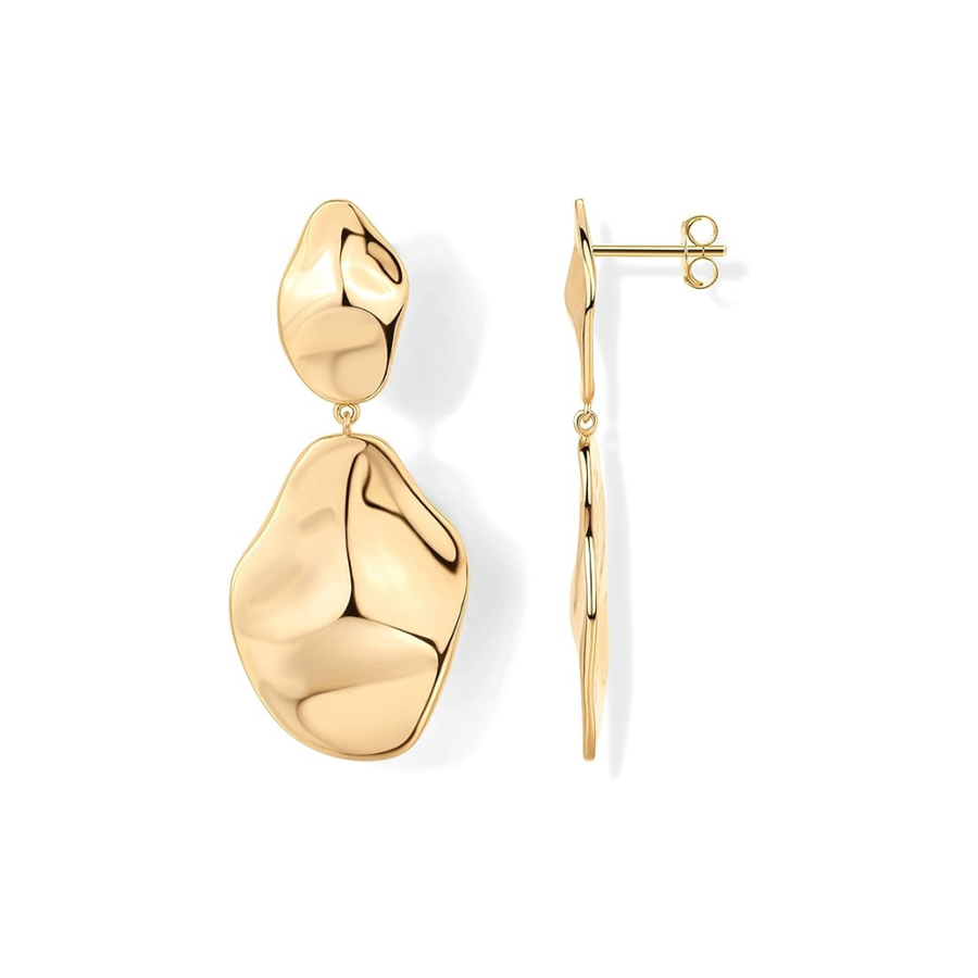Flow Gold Wave Earrings